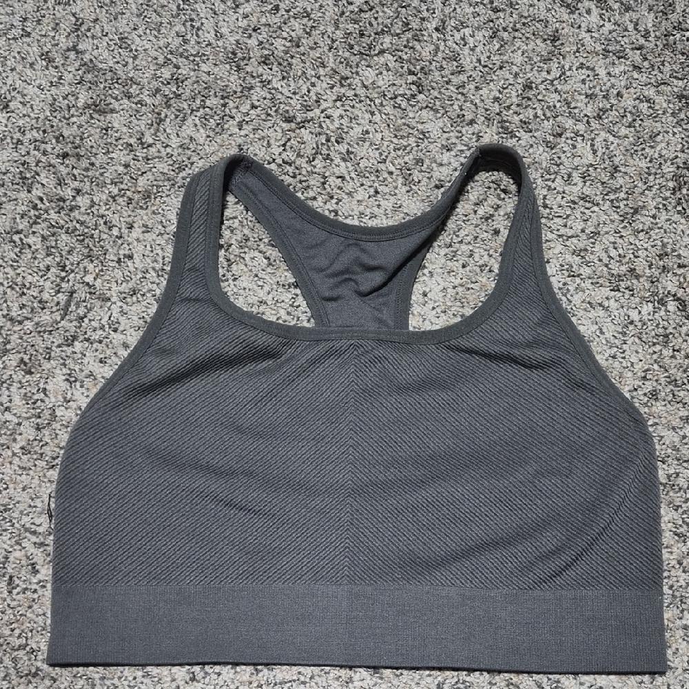 Charcoal Gray Sports Bra
